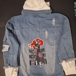 Brand new anime Jean jacket hoodie
